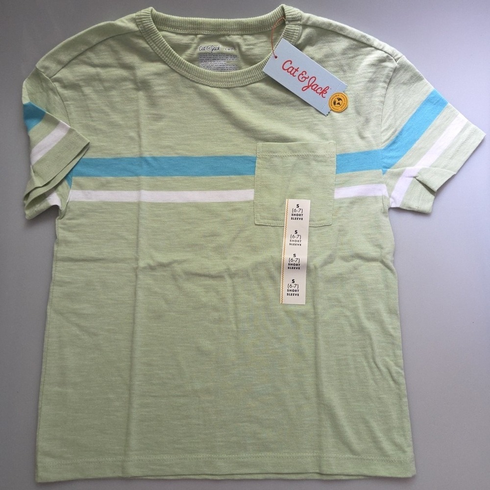 Cat &‎ Jack Boys T Shirt With Pocket Size S(6/7)